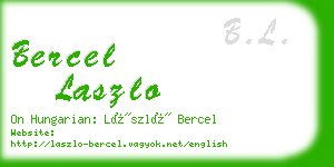 bercel laszlo business card